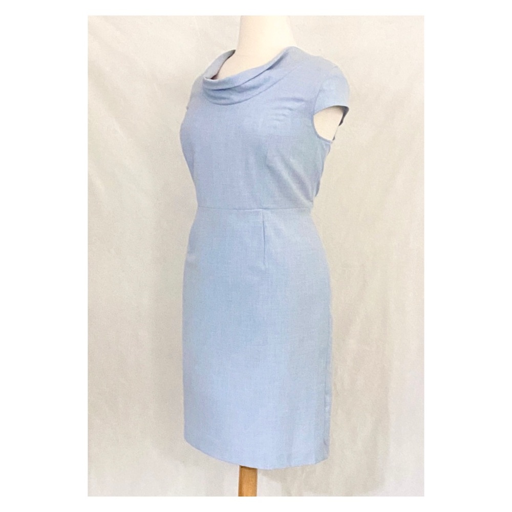 Calvin Klein Cap Sleeve Cowl Neck Sheath - Picture 4 of 10